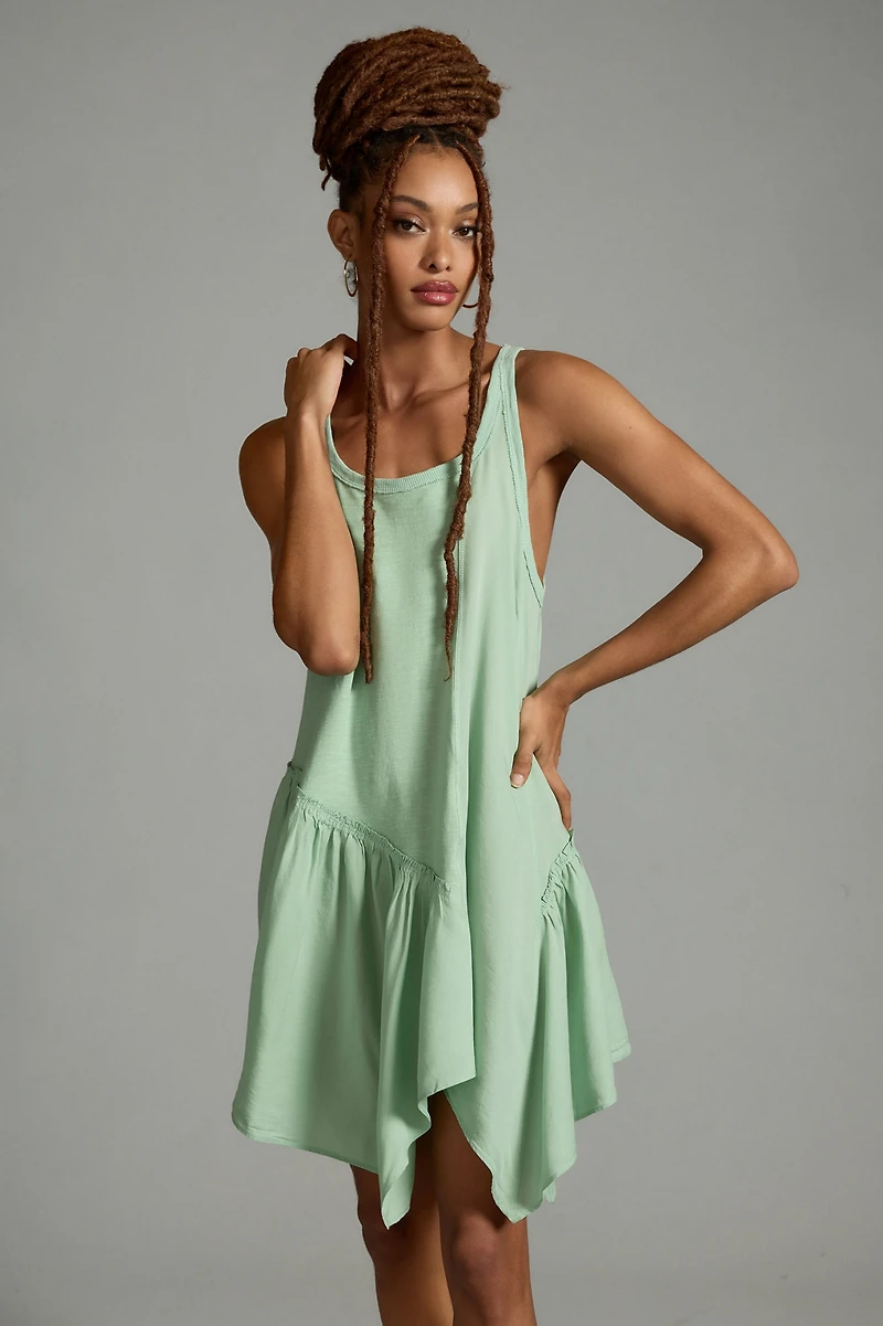 Daily Practice by Anthropologie Asymmetrical Flounce Dress