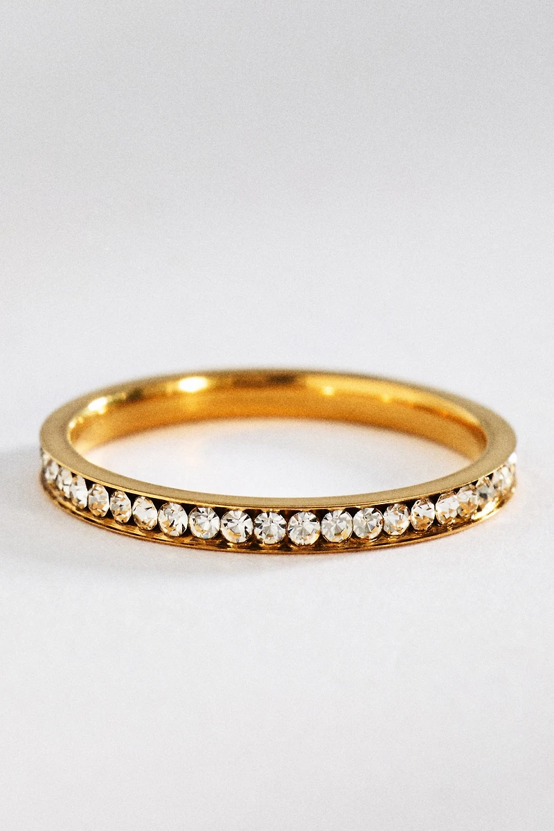 Crystal Water-Resistant Ring