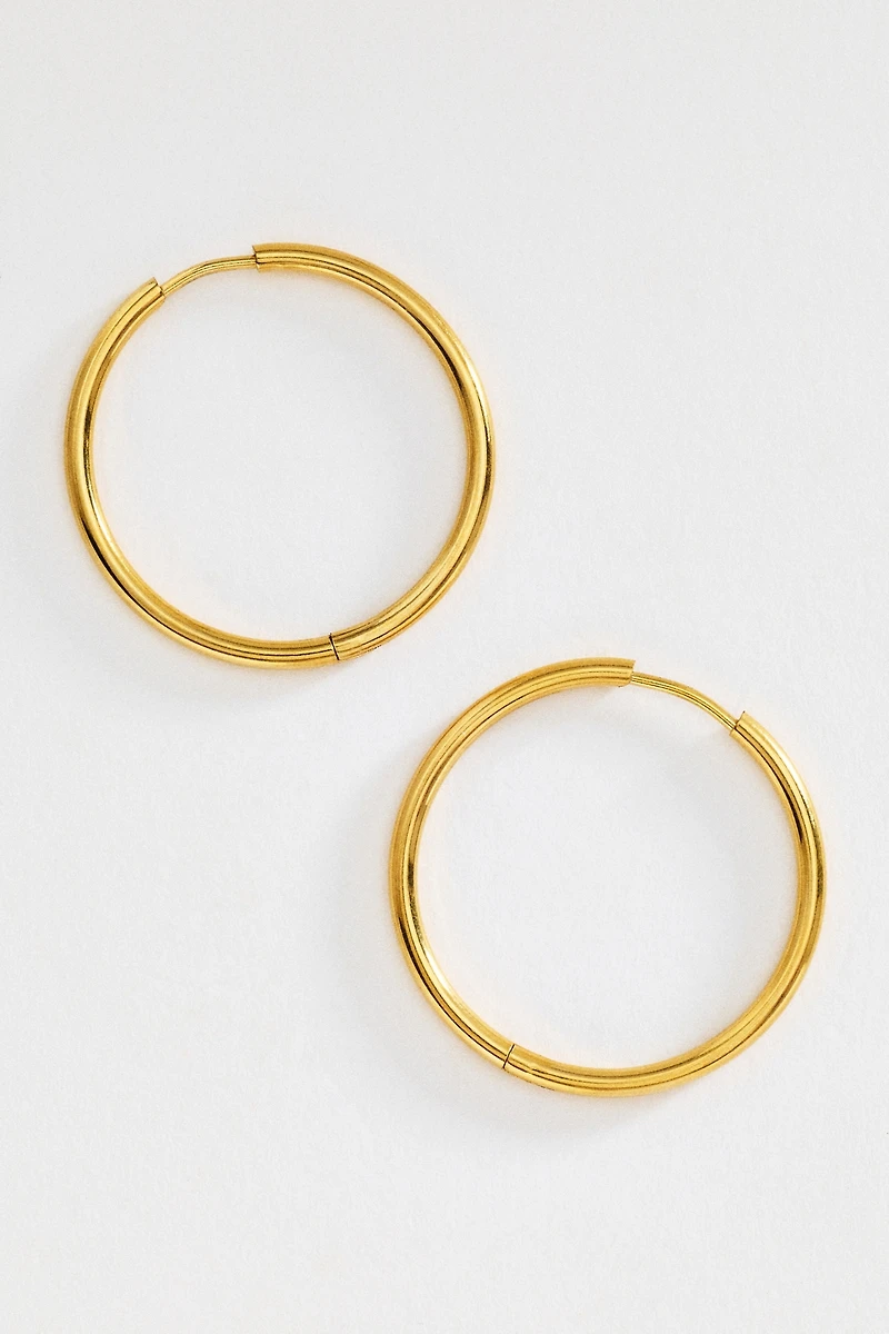 Water-Resistant Hoop Earrings
