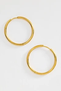 Water-Resistant Hoop Earrings