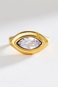 Bezel Marquise Ring