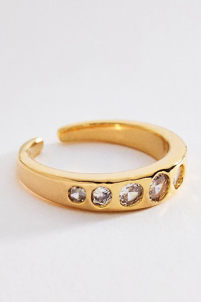 Crystal Bezel Ring