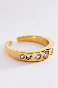 Crystal Bezel Ring