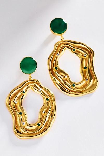 Bohème by Véro Dune Encrusted Drop Earrings