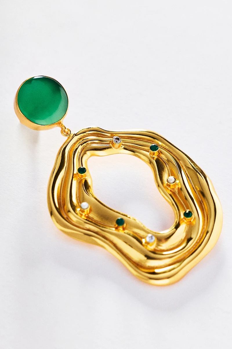 Bohème by Véro Dune Encrusted Drop Earrings