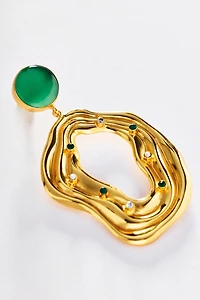 Bohème by Véro Dune Encrusted Drop Earrings