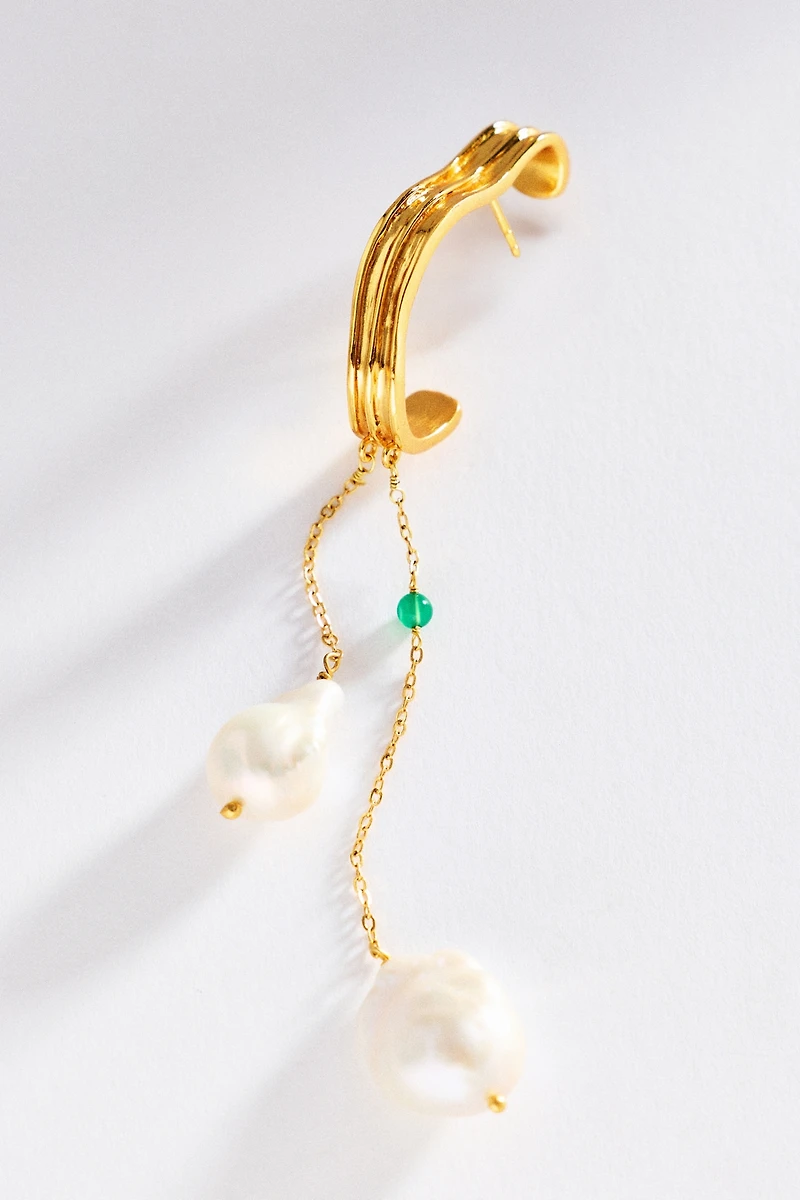 Bohème by Véro Dune Pearl Drop Earrings