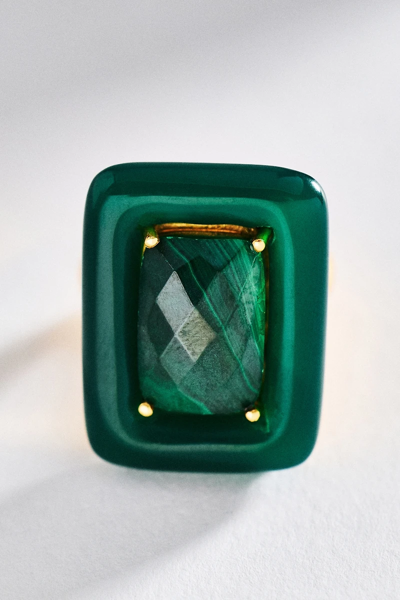 Bohème by Véro Amazonia Square Ring