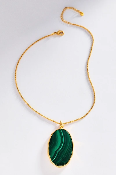 Bohème by Véro Amazonia Necklace with Stone Malachite