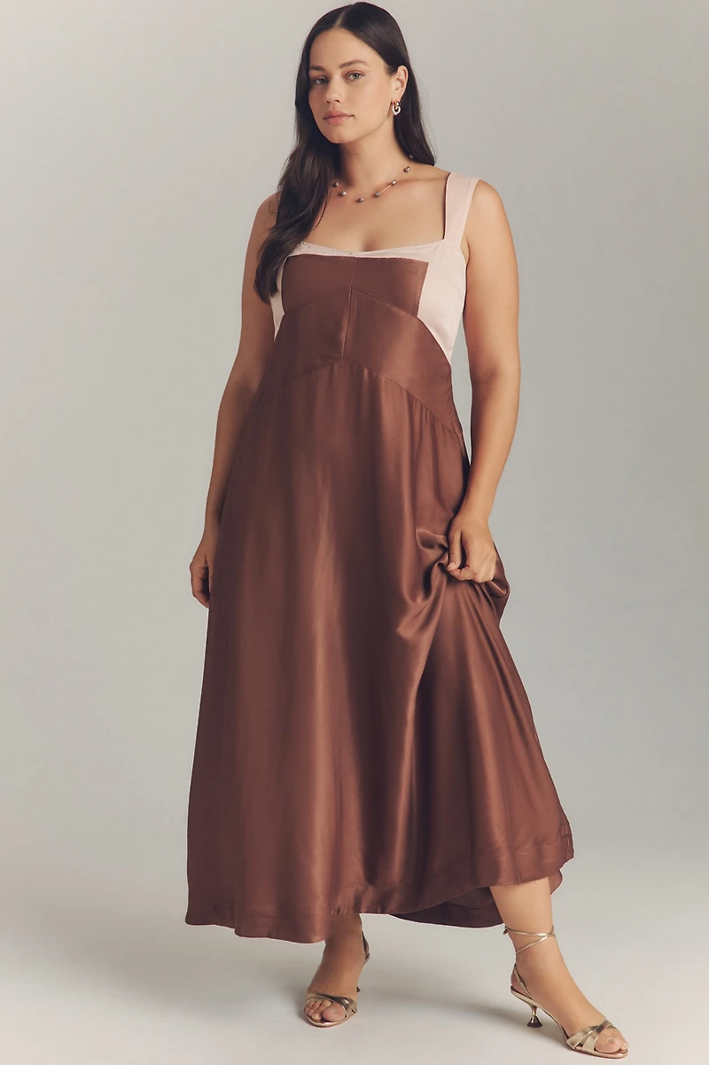 Maeve The Jocelyn Sleeveless Slip Midi Dress