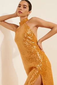 Halston Alva Sequin Midi Dress