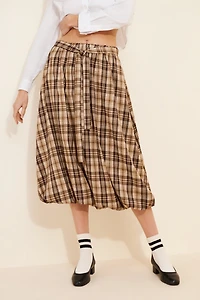 The Frolic Gina Bubble Hem Midi Skirt