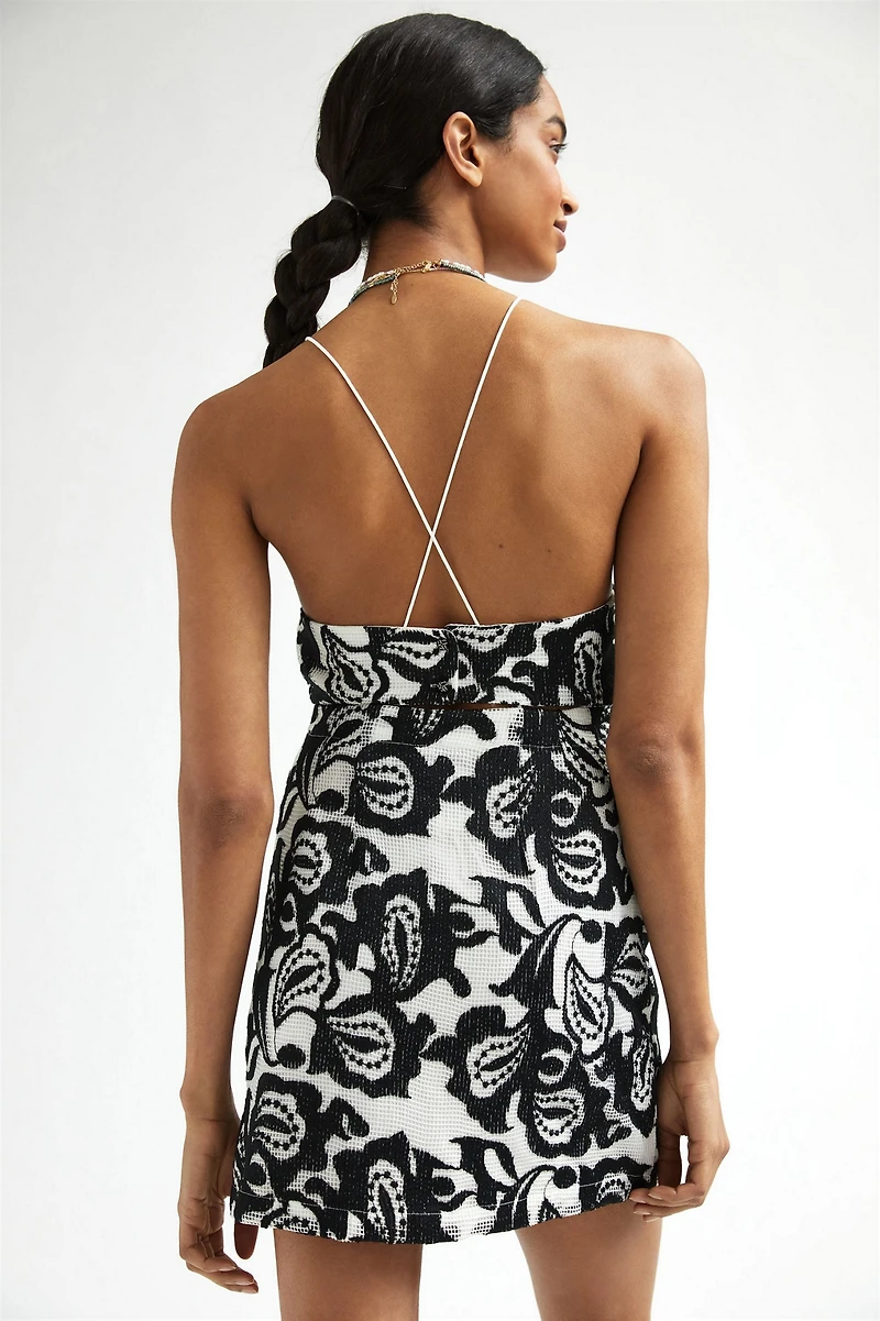 Floral Strappy Mini Dress