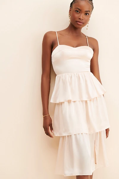 Amanda Uprichard Rosalia Tiered Dress