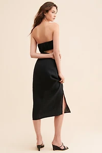 Summer Away Puerto Linen Cutout Dress