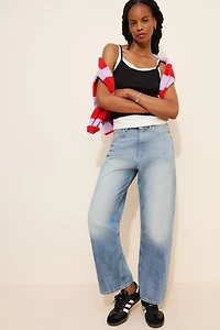 DL1961 Karmine Refined High-Rise Wide-Leg Jeans