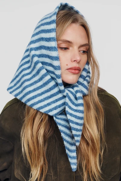 By Anthropologie Striped Triangle Scarf