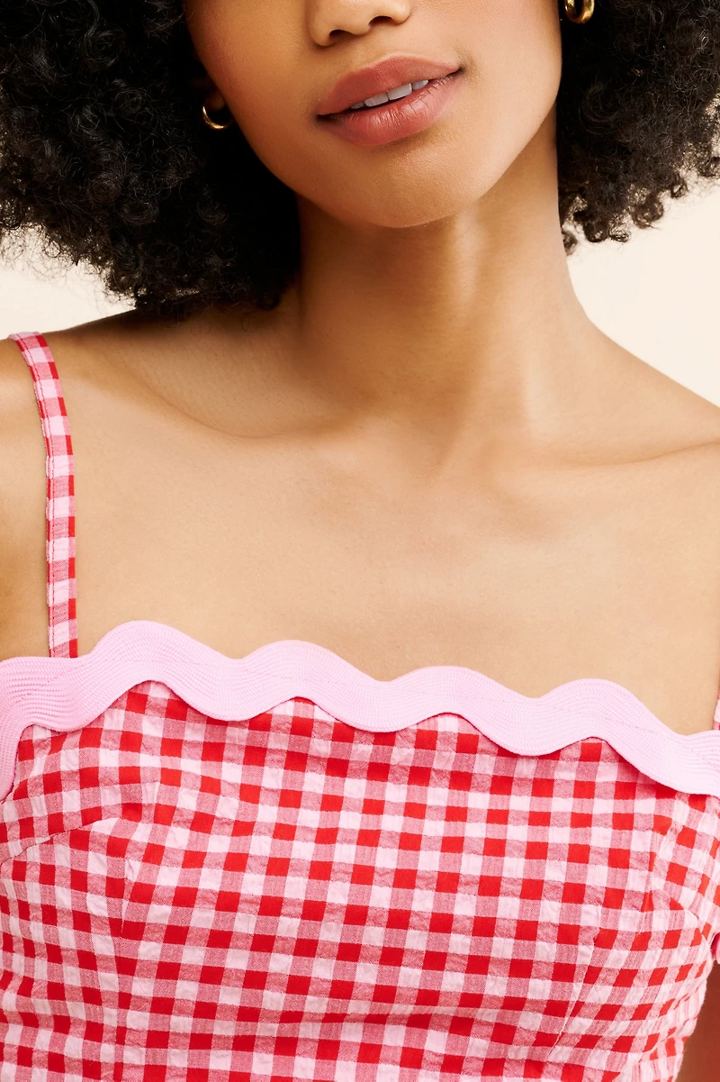 Olivia Rubin Ariana Gingham Mini Dress