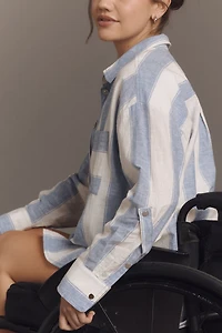 Maeve Adaptive Bennet Linen Buttondown Shirt