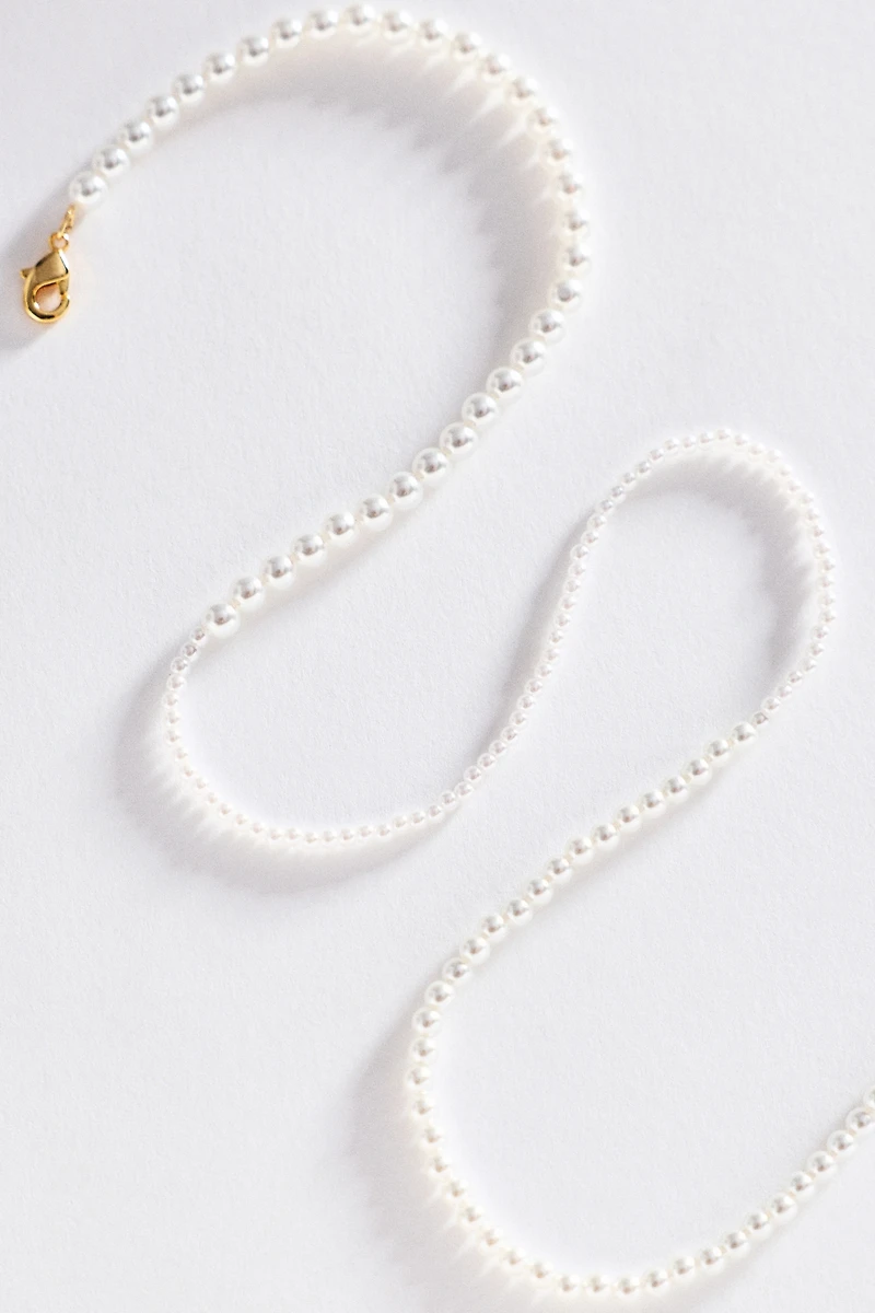 By Anthropologie Mixed Pearl Necklace