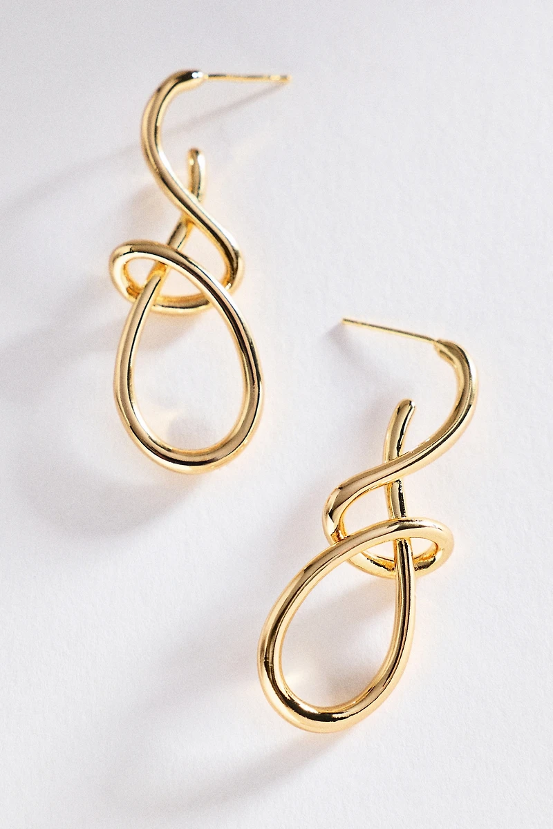 By Anthropologie Abstract Knot Earrings