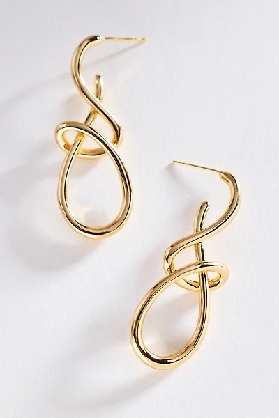 By Anthropologie Abstract Knot Earrings