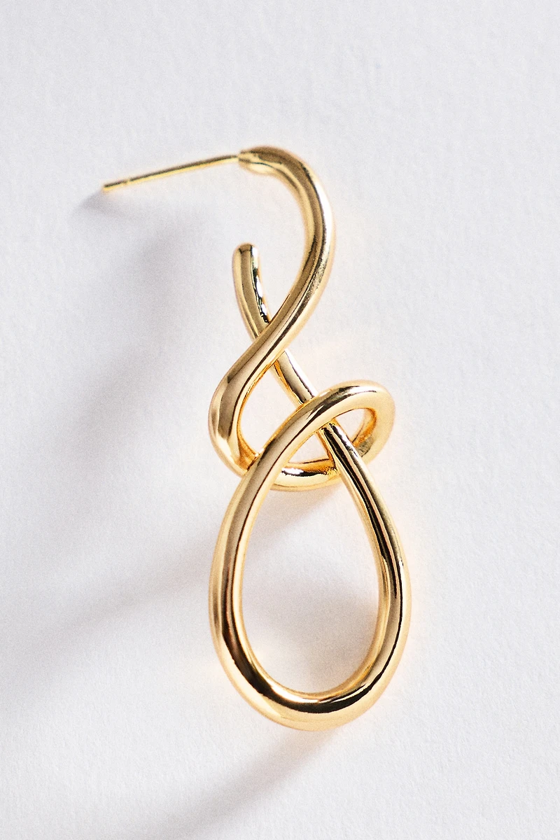 By Anthropologie Abstract Knot Earrings