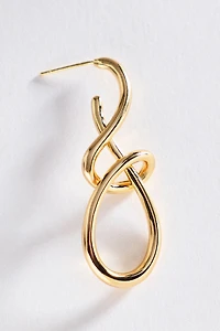By Anthropologie Abstract Knot Earrings