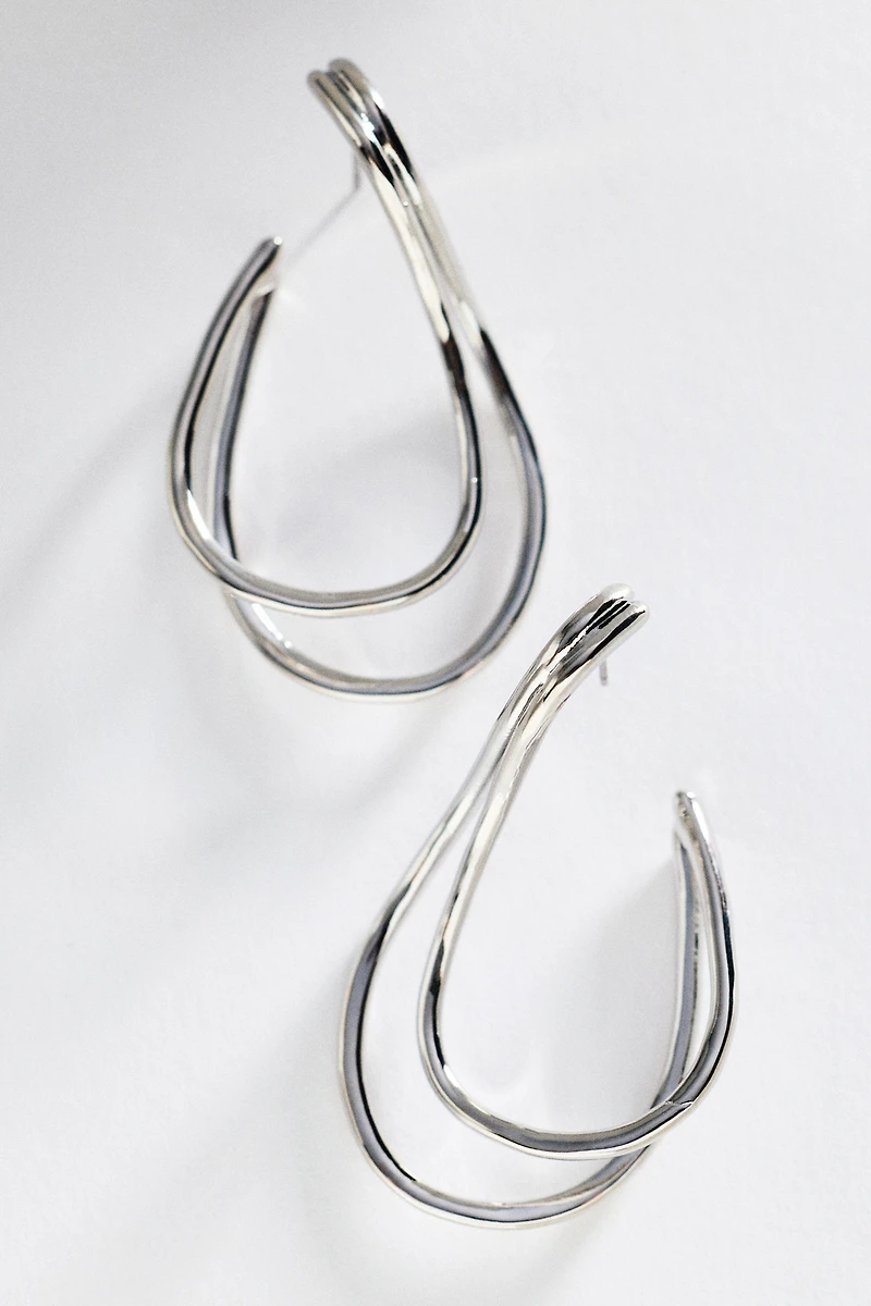 By Anthropologie Twisted Orbit Earrings