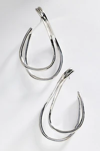 By Anthropologie Twisted Orbit Earrings