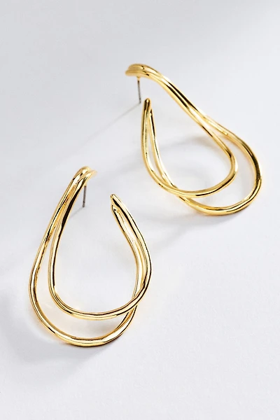 By Anthropologie Twisted Orbit Earrings
