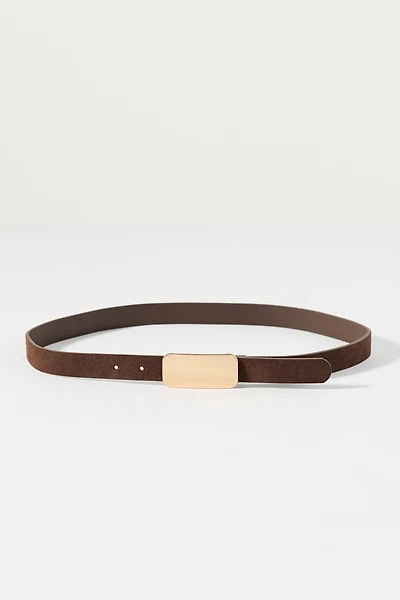 By Anthropologie Skinny Rectangular Plaque Belt