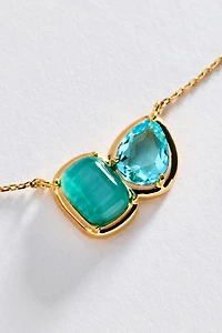 By Anthropologie Delicate Mixed Stone Necklace