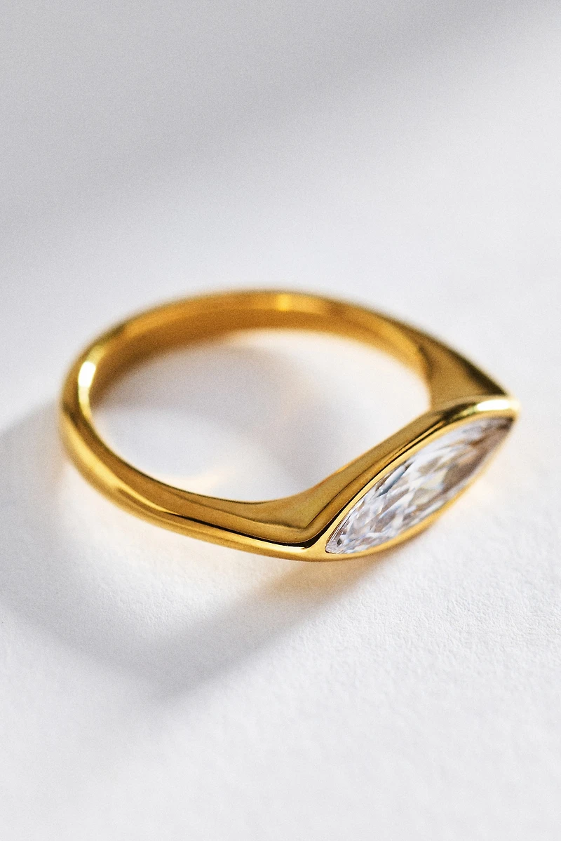 By Anthropologie Delicate Marquise Ring