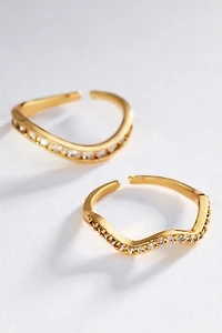 By Anthropologie Wavy Stacking Ring