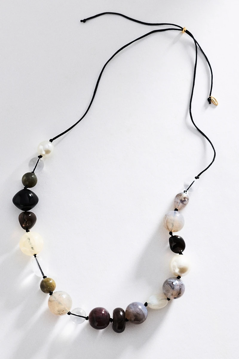 By Anthropologie Beaded Cord Necklace