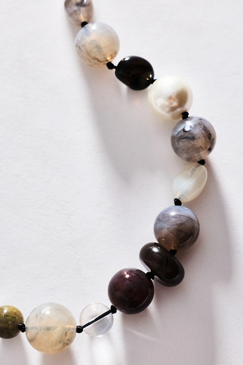 By Anthropologie Beaded Cord Necklace