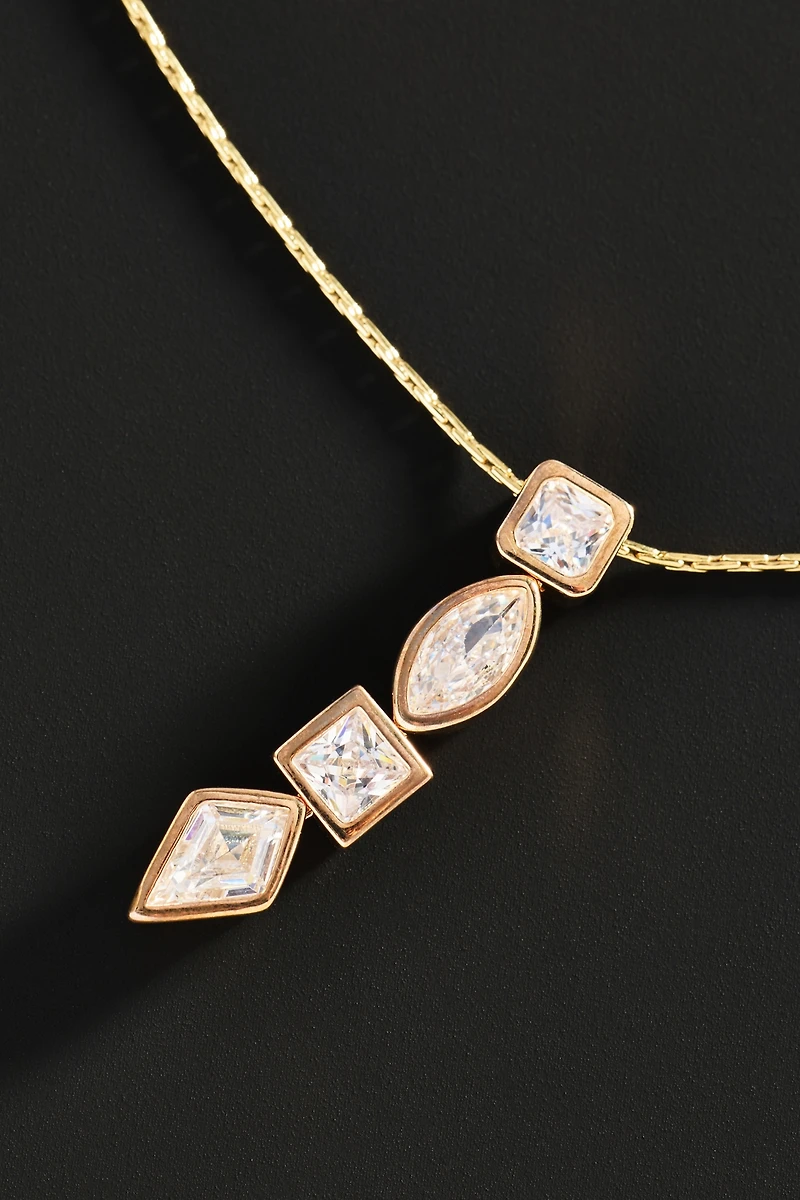 By Anthropologie Demi-Fine Delicate Pendant Necklace