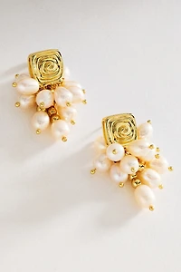 Luv AJ The Seychelles Pearl Statement Stud Earrings