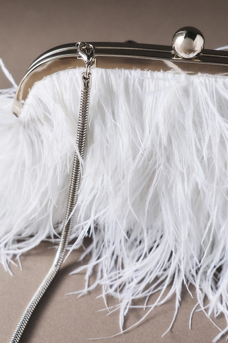 By Anthropologie Weddings Feather Frenzy Clutch