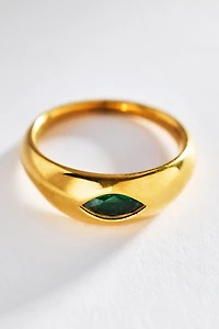 By Anthropologie Crystal Marquise Ring