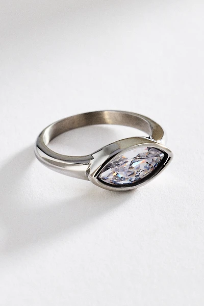 Bezel Oval Stone Ring