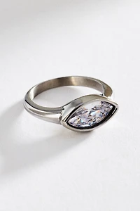 Bezel Oval Stone Ring