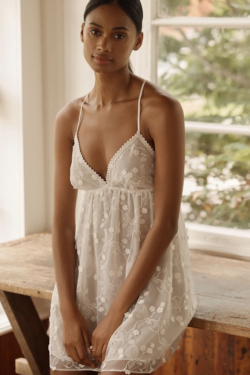 Flora Nikrooz Meg Embroidered Chemise