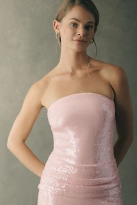 Mare Sequin Strapless Maxi Dress
