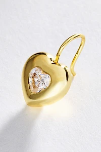 Goldbug Collection Puffy Heart Drop Earrings