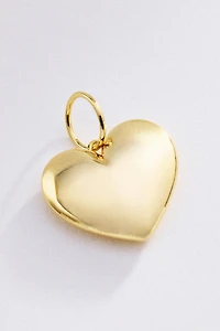 Goldbug Puffy Heart Charm