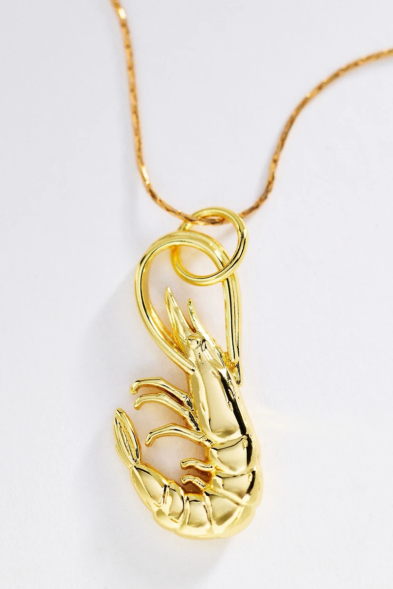 Goldbug Collection Small Shrimp Charm