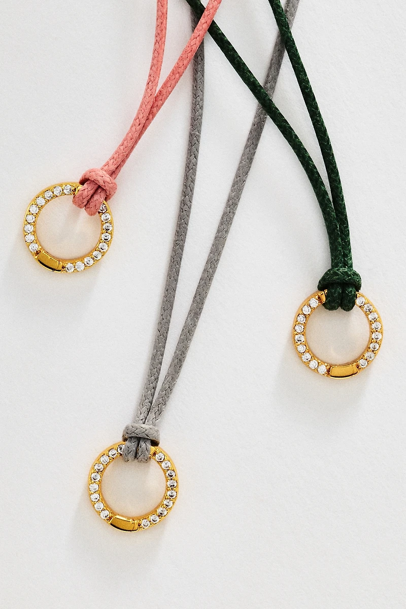 Goldbug Collection Charm Cord Necklace