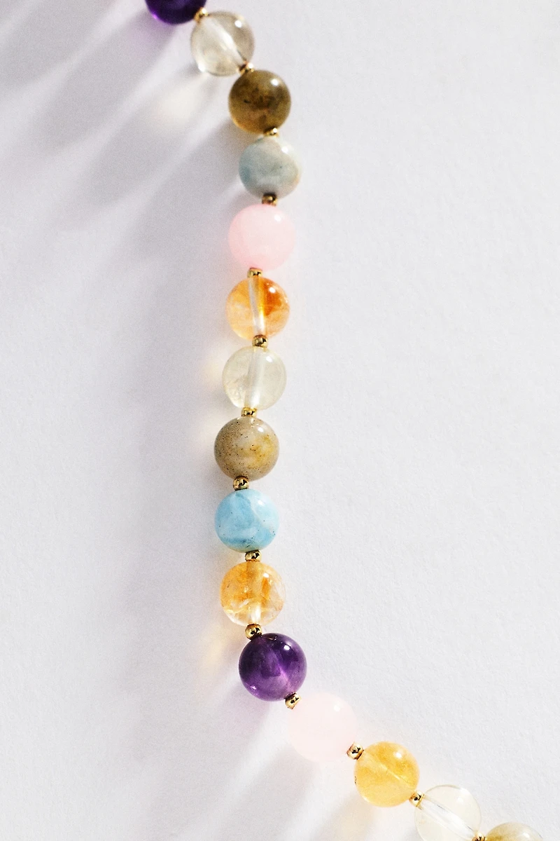 Goldbug Collection Gemstone Toggle Necklace
